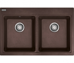 Franke Maris MRG 620, Fragranit+, Druckknopfventil, Farbe Chocolate, 114.0477.539