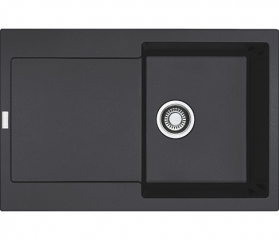 Franke Maris MRG 611 Fragranit+, Druckknopfventil, Farbe Onyx, 114.0477.485