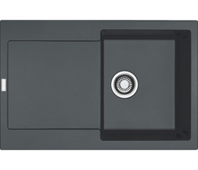 Franke Maris MRG 611 Fragranit+, Druckknopfventil, Farbe Graphit, 114.0477.486