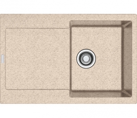 Franke Maris MRG 611 Fragranit+, Druckknopfventil, Farbe Beige, 114.0477.492