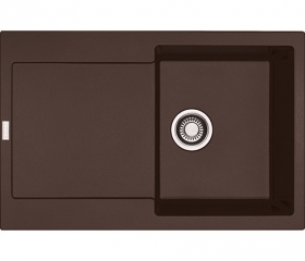 Franke Maris MRG 611 Fragranit+, Druckknopfventil, Farbe Chocolate, 114.0477.497