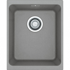 Franke Kubus KBG 210-37 Fragranit+, flchenbndig, Druckknopfventil, Farbe Steingrau, 135.0477.100