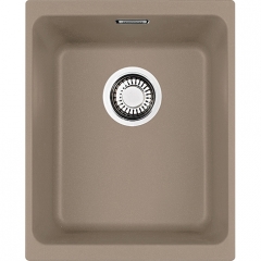 Franke Kubus KBG 210-37 Fragranit+, flchenbndig, Druckknopfventil, Farbe Cashmere, 135.0477.105