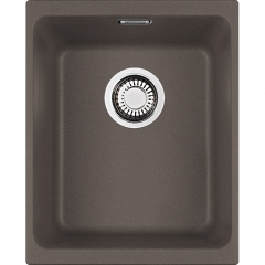 Franke Kubus KBG 210-37 Fragranit+, flchenbndig, Druckknopfventil, Farbe Umbra, 135.0477.106