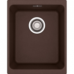 Franke Kubus KBG 210-37 Fragranit+, flchenbndig, Druckknopfventil, Farbe Chocolate, 135.0477.107