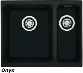 Franke Kubus KBG 160 Fragranit DuraKleen Plus Farbe Onyx, 125.0176.635