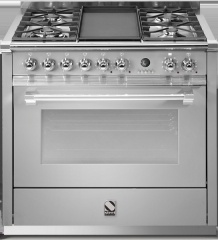 Steel Ascot 90, Rangecooker, 90 cm, Multifunktion, Farbe Edelstahl, A9F-4FSS, mit 5 Jahren Garantie!