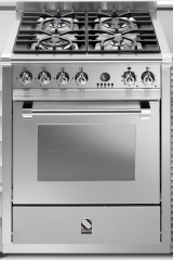 Steel Ascot 70, Rangecooker, 70 cm, Combisteam, Farbe Edelstahl, A7F-4ISS, mit 5 Jahren Garantie!