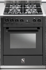 Steel Ascot 70, Rangecooker, 70 cm, Combisteam, Farbe Anthrazit, A7F-4IAN, mit 5 Jahren Garantie!