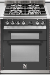 Steel Ascot 70, Rangecooker, 70 cm, Multifunktion, Farbe Anthrazit, A7FF-4AN, mit 5 Jahren Garantie!