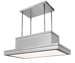 Steel Genesi Isola 130 Inselhaube, Nuvola, 130 cm, GKS130NA, mit 5 Jahren Garantie!