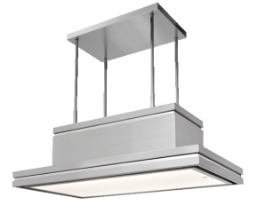 Steel Genesi Isola 130 Inselhaube, Edelstahl, 130 cm, GKS130SS, mit 5 Jahren Garantie!