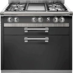 Steel Ascot 90, Kchenmodul, 90 cm, Farbe Schwarz, A9C-6BA, mit 5 Jahren Garantie!