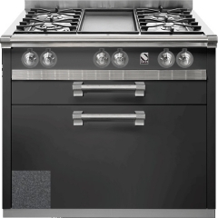 Steel Ascot 90, Kchenmodul, 90 cm, Farbe Anthrazit, A9C-4TAN, mit 5 Jahren Garantie!