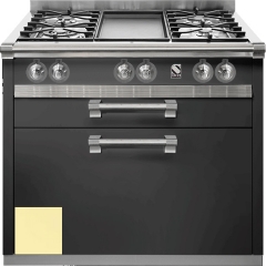 Steel Ascot 90, Kchenmodul, 90 cm, Farbe Crema, A9C-4TCR, mit 5 Jahren Garantie!