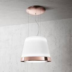 Elica Summilux COPPER/F/50 Inselhaube, Glas Wei und Kupfer, PRF0120792A