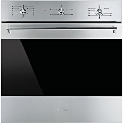 SMEG SF6341GVXD Einbau-Gasbackofen, Edelstahl, EEK: A, mit 5 Jahren Garantie!