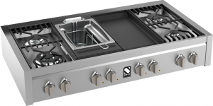 Steel Genesi 120, Einbaukochfeld, 120 cm, Farbe Edelstahl, G12-6B, mit 5 Jahren Garantie!