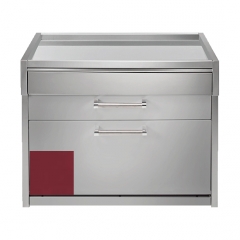 Steel Genesi 120, Arbeitstisch, 120 cm, Farbe Bordeauxrot, G12C-PBR, mit 5 Jahren Garantie!