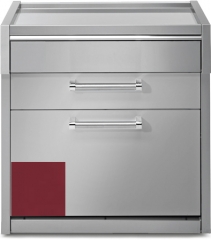 Steel Genesi 90, Arbeitstisch, 90 cm, Farbe Bordeauxrot, G9C-PBR, mit 5 Jahren Garantie!