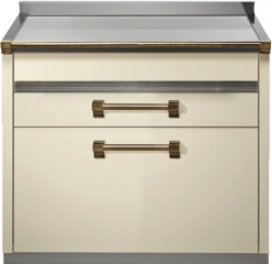 Steel Ascot 90, Arbeitstisch, 90 cm, Farbe Crema, A9C-PCR, mit 5 Jahren Garantie!