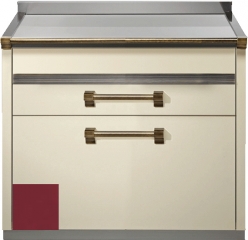 Steel Ascot 90, Arbeitstisch, 90 cm, Farbe Bordeauxrot, A9C-PBR, mit 5 Jahren Garantie!