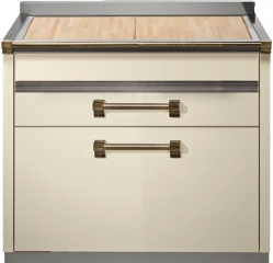 Steel Ascot 90, Arbeitstisch, 90 cm, Farbe Crema, A9C-PCCR, mit 5 Jahren Garantie!