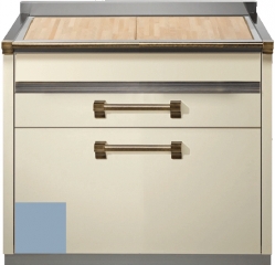 Steel Ascot 90, Arbeitstisch, 90 cm, Farbe Celeste, A9C-PCCE, mit 5 Jahren Garantie!