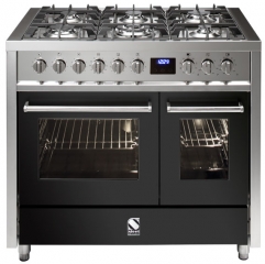 Steel Enfasi 100, Rangecooker, 100 cm, Multifunktionsbackofen, Farbe Anthrazit, E10FF-6AN, mit 5 Jahren Garantie!