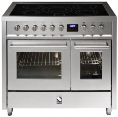 Steel Enfasi 100, Rangecooker, 100 cm, Multifunktionsbackofen, Farbe Edelstahl, E10FF-6SS, mit 5 Jahren Garantie!