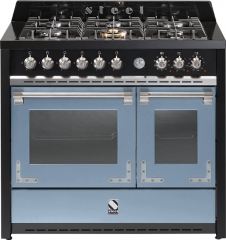 Steel Oxford 100, Rangecooker, 100 cm, Multifunktionsbackofen, Farbe Celeste, X10FF-6CE, mit 5 Jahren Garantie!