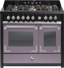 Steel Oxford 100, Rangecooker, 100 cm, Multifunktionsbackofen, Farbe Ametista, X10FF-6IAA, mit 5 Jahren Garantie!