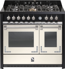 Steel Oxford 100, Rangecooker, 100 cm, Multifunktionsbackofen, Farbe Nuvola, X10FF-6INA, mit 5 Jahren Garantie!
