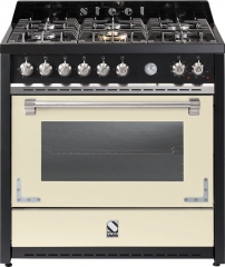 Steel Oxford 90, Rangecooker, 90 cm, Multifunktionsbackofen, Farbe Crema, X9F-6CR, mit 5 Jahren Garantie!