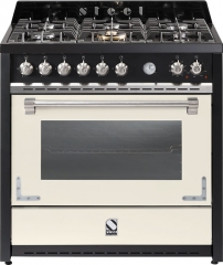Steel Oxford 90, Rangecooker, 90 cm, Multifunktionsbackofen, Farbe Nuvola, X9F-6NA, mit 5 Jahren Garantie!
