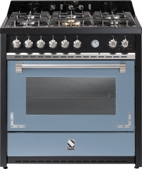 Steel Oxford 90, Rangecooker, 90 cm, Multifunktionsbackofen, Farbe Celeste, X9F-6ICE, mit 5 Jahren Garantie!
