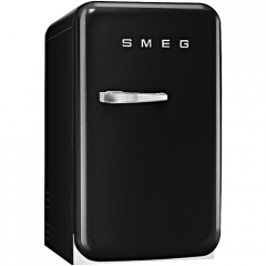 SMEG FAB5LBL Standkhlschrank, Minibar, Schwarz, Linksanschlag, EEK: D, mit 5 Jahren Garantie!
