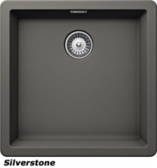 Schock Greenwich N-100 A Einbau/Auflage, Cristadur, Farbe Silverstone