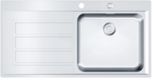 Franke Epos EOX 211 SlimTop, Edelstahlsple, Becken links, 127.0380.301