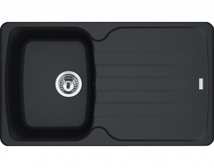 Franke Antea AZG 611-86 Einbausple Fragranit+, Farbe Onyx, 114.0477.978