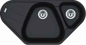 Franke Antea AZG 661-E Fragranit DuraKleen Plus Farbe Onyx, 114.0477.990