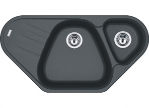 Franke Antea AZG 661-E Fragranit DuraKleen Plus Farbe Graphit, 114.0477.988