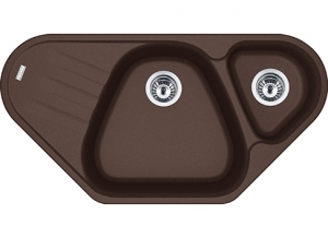 Franke Antea AZG 661-E Fragranit DuraKleen Plus Farbe Chocolate, 114.0477.987