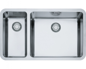 Franke Kubus KBX 160-45-20, Edelstahl glatt, Groes Becken rechts, 122.0176.281