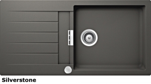 Schock Signus D-100 L U Unterbau,  INKL. GLASSCHNEIDBRETT, Silverstone