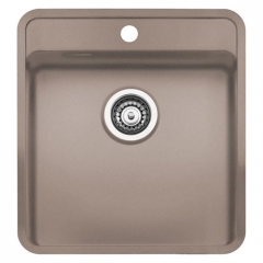 Reginox Ohio 40x40 Hahnlochbank, Regi-Color, farbige Edelstahlsple, Farbe Sahara Sand, R26397