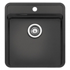 Reginox Ohio 40x40 Hahnlochbank, Regi-Color, farbige Edelstahlsple, Farbe Midnignt Sky, R26373