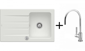 Setangebot: Villeroy & Boch Architectura 50, Farbe SM Steam + Dornbracht Tara Classic, Platin matt