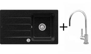 Setangebot: Dornbracht Tara Classic, Platin matt + Villeroy & Boch Architectura 50, Farbe J0 Chromit