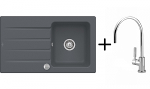 Setangebot: Dornbracht Tara Classic, Platin matt + Villeroy & Boch Architectura 50, Farbe i4 Graphit